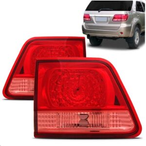 Par Sinaleira Traseira Hilux Sw4 2005 A 2008 Tampa Bicolor Vermelho
