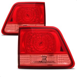 Par Sinaleira Traseira Hilux Sw4 2005 A 2008 Tampa Bicolor Vermelho
