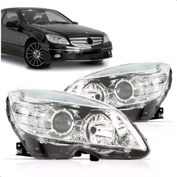 Par Farol Mercedes C180 C200 Clc 2007 08 2009 2010 2011 Direito E Esquerdo
