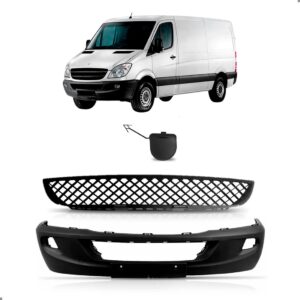 Kit Parachoque Grade Tampa Reboque Sprinter 2012 A 2016 Para Pintar
