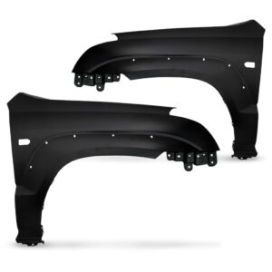 Par Paralama Prado 2004 A 2009 Com Furo Pisca E Moldura