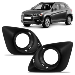 Par Moldura Milha Asx 2011 2012 2013 C/ Furo S/ Aro Cromado Preto