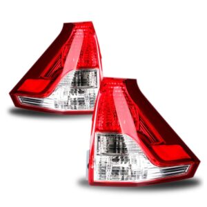 Par Lanterna Traseira Crv Suv 12 A 14 Inferior Sem Lâmpada Lente Bicolor