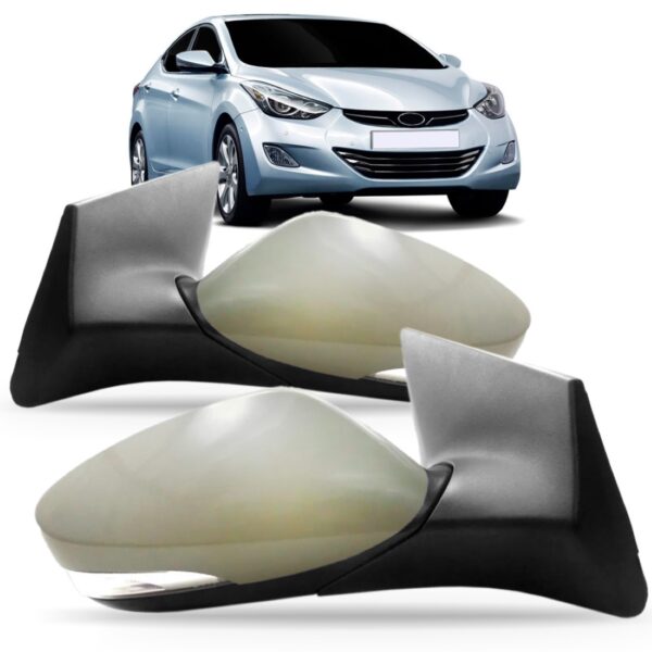 Par Retrovisor Elantra 11/16 Elétrico Com Sinaleira Aquec