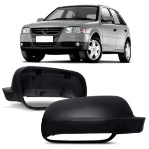 Par Capa Retrovisor Gol 1999 A 2008 G3/g4 Preto Texturizado Preto