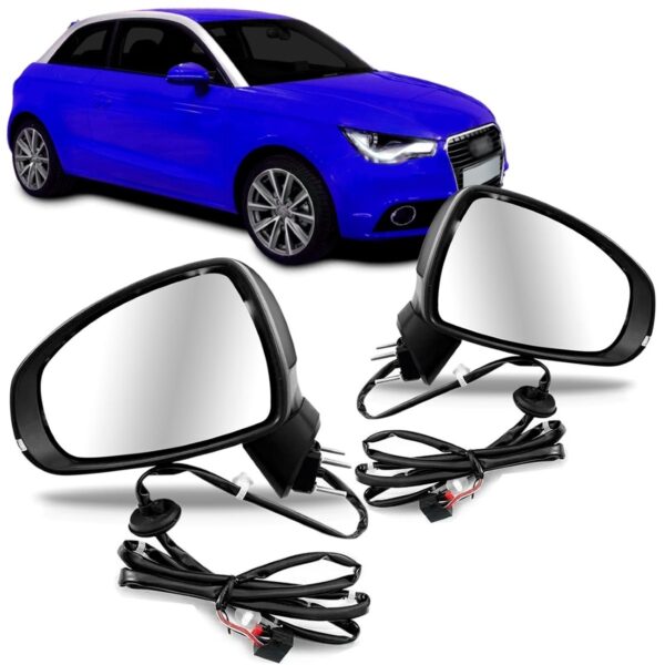 Par Retrovisor Audi  A1 2010 A 2014 Elétrico Térmico C Pisca