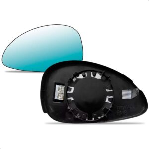 Par Espelho Base Retrovisor C4 2007 08 À 2011 Térmico Azul.