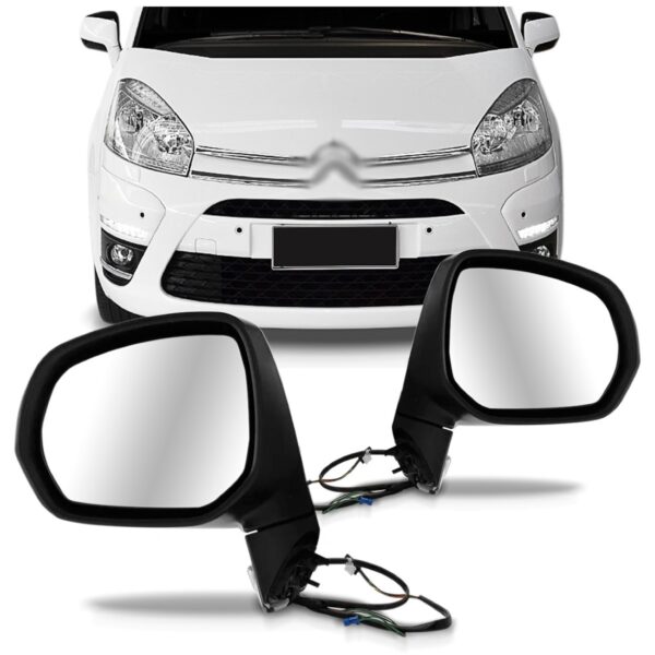 Par Retrovisor Grand Picasso 2008 A 2014 Elétrico C/ Pisca