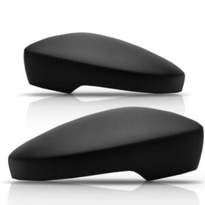 Par Capa Retrovisor Fox 10 11 12 13 14 Texturizado Com Furo Preto