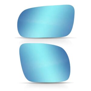 Jogo Lente Retrovisor Golf 1999 00 01 02/2006 Térmico Azul