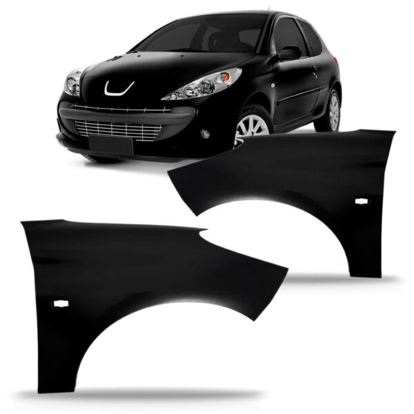 Par Paralama Peugeot 207 09 A 13 C Furo Pisca S Furo Moldura