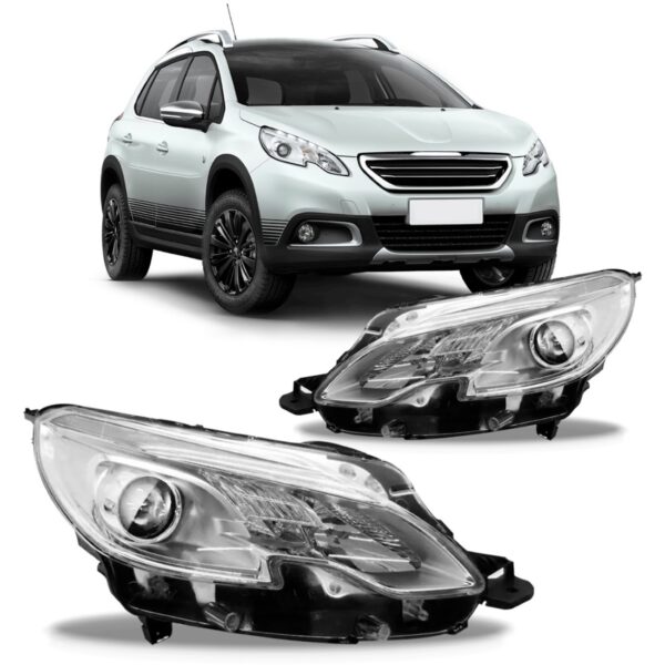 Par Farol Peugeot 2008 2015 2016 2017 Com Led