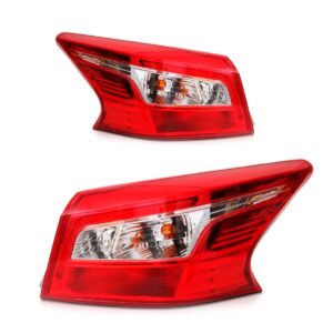 Par Lanterna Traseira Sentra 2017 2018 Canto Com Led Bicolor