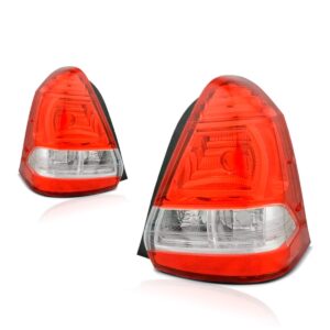 Par Sinaleira Para Toyota Etios 2012 A 18 Sedan C/função Ré Ambos Lados Vermelho