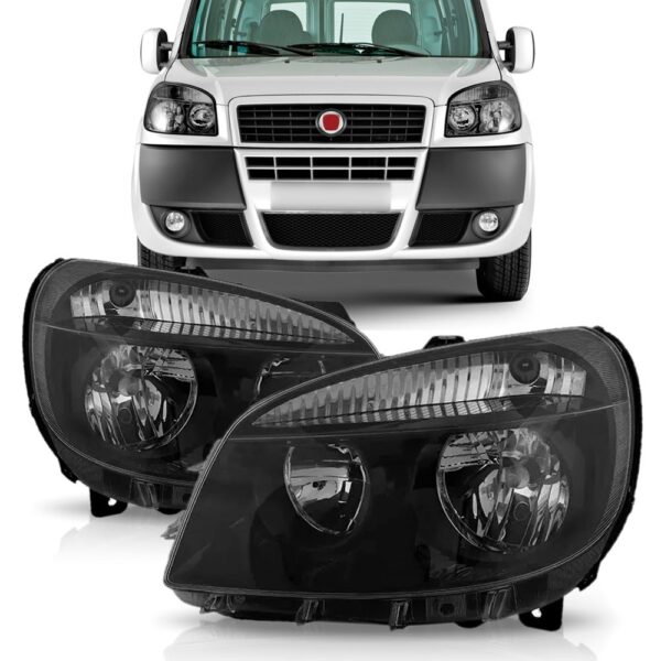 Par Farol Fiat Doblo 2010 11 12 2013 Manual Elétrico Fumê