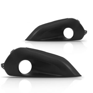 Jogo Tela Moldura C/furo Milha Peugeot 208 2017 2018 Preto Preto