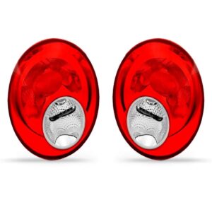 Par Lanterna Traseira New Beetle 2007 A 2012 Vermelho