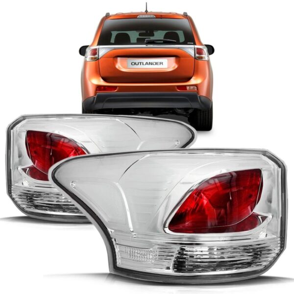 Par Sinaleira Traseira Outlander 2014 2015 Canto Vermelho