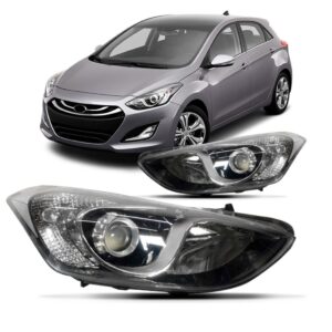 Par Farol I30 2013 A 2016 Eletrico C Motor S Entrada Xenom