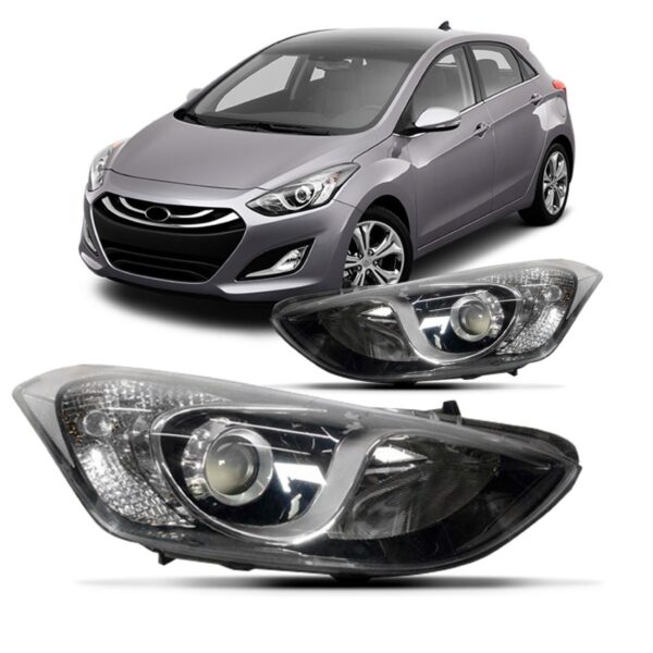 Par Farol I30 2013 A 2016 Eletrico C Motor S Entrada Xenom