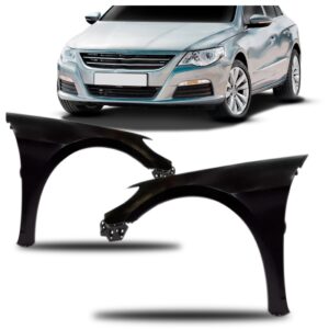 Par Paralama Passat Cc 2009 2010 2011 2012 Com A  Cor Preta