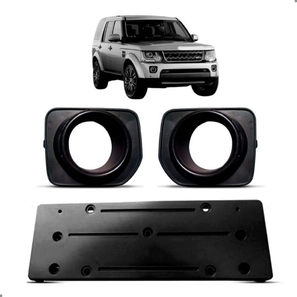 Kit Grade Milha E Suporte Placa Para Discovery-4 2014 A 2017 Para Pintar