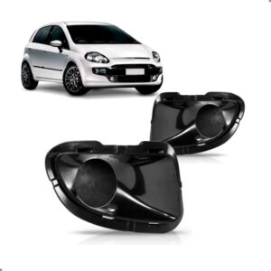 Par Moldura Milha Punto 2007 08 09 10 11 2012 S/ Furo Preto Ambos Os Lados