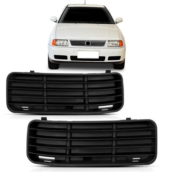 Par Moldura Milha Auxiliar Polo 1997 1998 99 00 01 02 S/furo Preto Ambos Os Lados