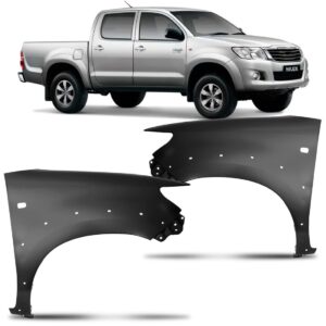 Par Paralama Hilux Srv/sw4 12 A 15 Moldura E Furo Pisca