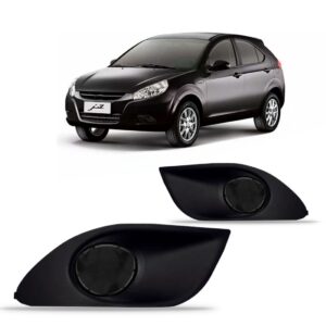 Par Moldura Milha Jac J3 2011 A 2013 S/ Furo Preto Ambos Os Lados