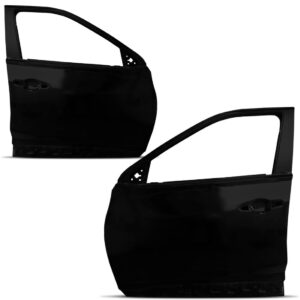 Par Porta Dianteira Para Nissan Kicks 2017 18 19 20 2021 - Dianteira - Ambos Os Lados - Preto