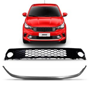 Tela Frontal Argo 2017 A 2019 Central Com Friso Cinza