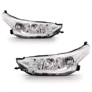 Par Farol Para Toyota Yaris 2018 2019 2020 Cromado Direito