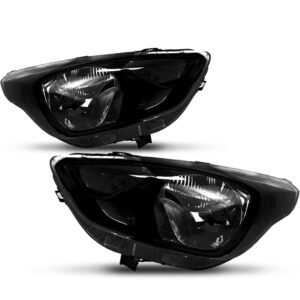 Par Farol Para Ford Ka 2019 2020 Black Manual Lampada (h4) Ambos Lados