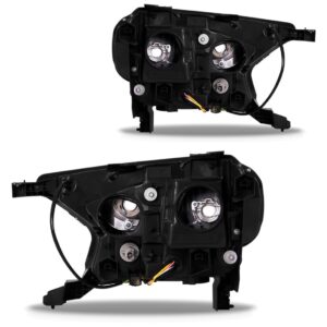 Par Farol Ranger 2016 A 2019 Máscara Negra Com Pisca Âmbar