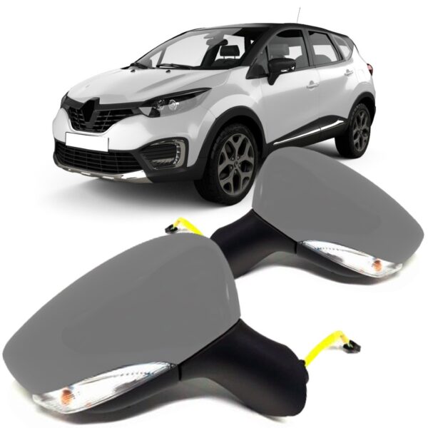 Par Retrovisor Captur 2017 A 2021 Eletrico Termico Com Pisca