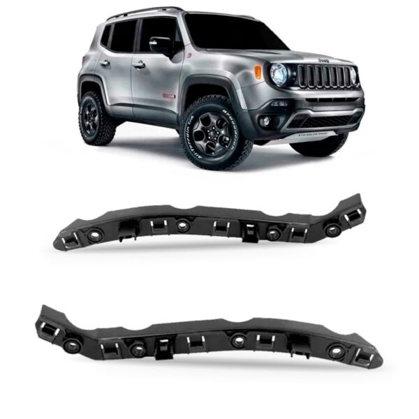 Par Guia Suporte Parachoque Dianteiro Jeep Renegade 15 A 18