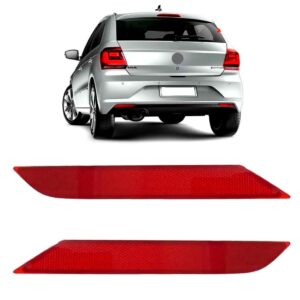 Par Refletor Parachoque Traseiro Gol G8 18 2019 2020 Oferta Vermelho