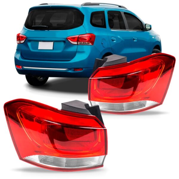 Par Sinaleira Traseira Spin 2019 20 21 Canto Borda Vermelha