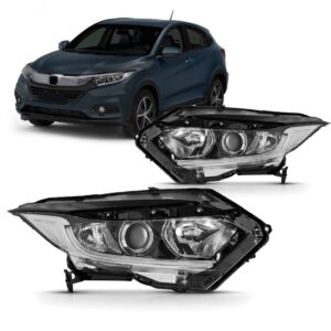 Par Farol Eletrico Hrv 2019 A 2022 Com Motor Com Led