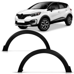 Par Moldura Paralama Dianteiro Captur 2017 Em Diante Preto