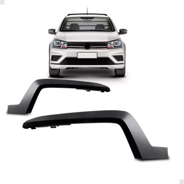 Par Tela Frontal Lateral Parachoque Saveiro Cross 17 A 2022 Preto