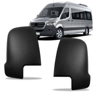 Par Capa Retrovisor Texturizada Sprinter 2020 A 2022 Preto