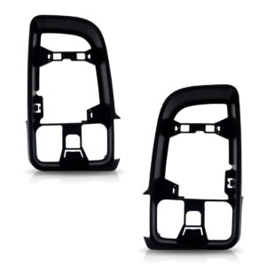 Par Moldura Espelho Retrovisor Sprinter 2020 A 2022 Preto