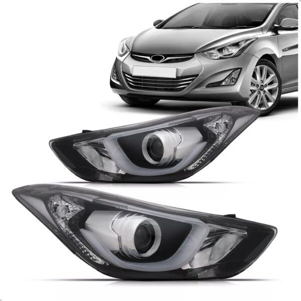 Par Farol Elantra 2014 2015 2016 Manual Com Progetor Com Led
