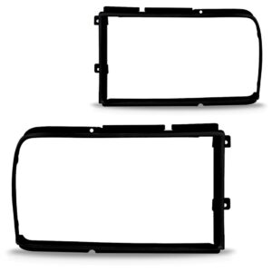 Par Aro Moldura Farol Corcel Ii 1978 79 80 81 A 1984 Preto