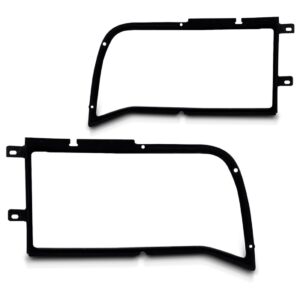 Par Aro Moldura Farol Corcel Ii 1978 79 80 81 A 1984 Preto