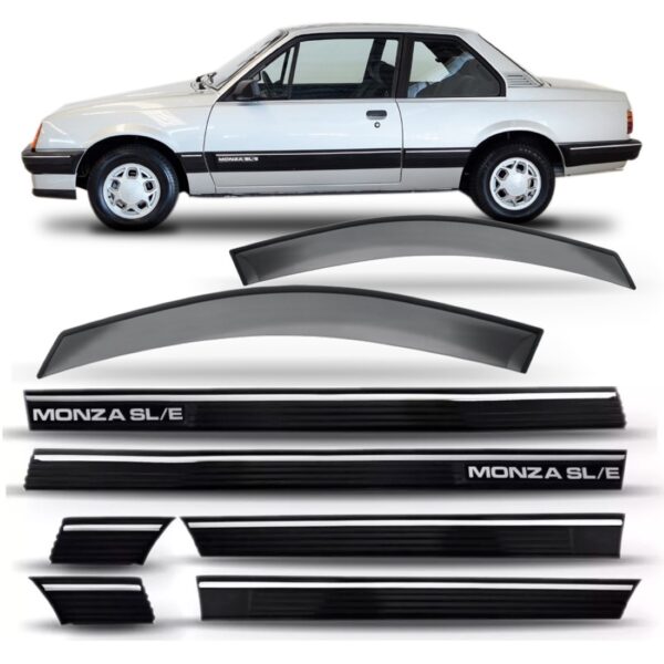 Friso Lateral Monza Sle 1991 A 1996 2 Portas + Calha Chuva