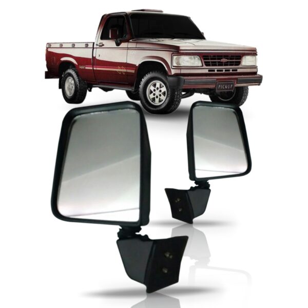 Par De Retrovisor D-20 1985 1986 1987 1988 1989 1990