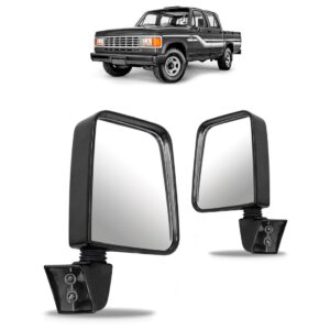 Jogo Retrovisor D20 1985 1986/1990 Carcaça Com Bojo Grande